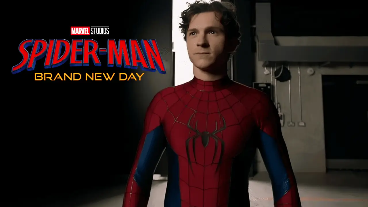 Nova máscara e traje clássico durante filmagens na Escócia